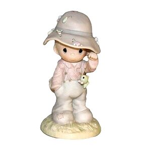 Precious Moments My Love Will Never Let You Go Retired Porcelain Figurine NIB